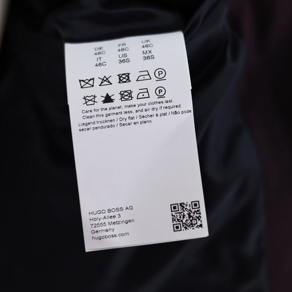 Hugo Boss Men's Solid Purple Wool Blend Karl Modern-Fit Suit Jacket Size 36S - Picture 8 of 10